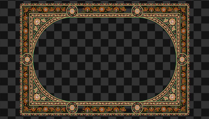 تصویر PNG قاب اسلیمی