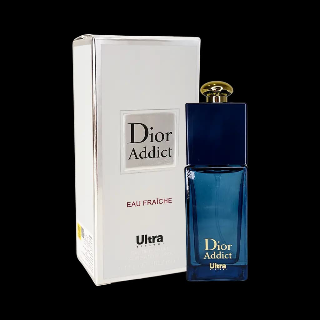 پرفیوم زنانه اولترا ویرچوآل Ultra مدل دیور ادیکت Dior Addict حجم 30 میلی لیتر طرح مارک
