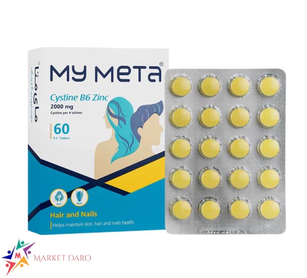 قرص سیستین ب 6 زینک مای متا 60 عددی
