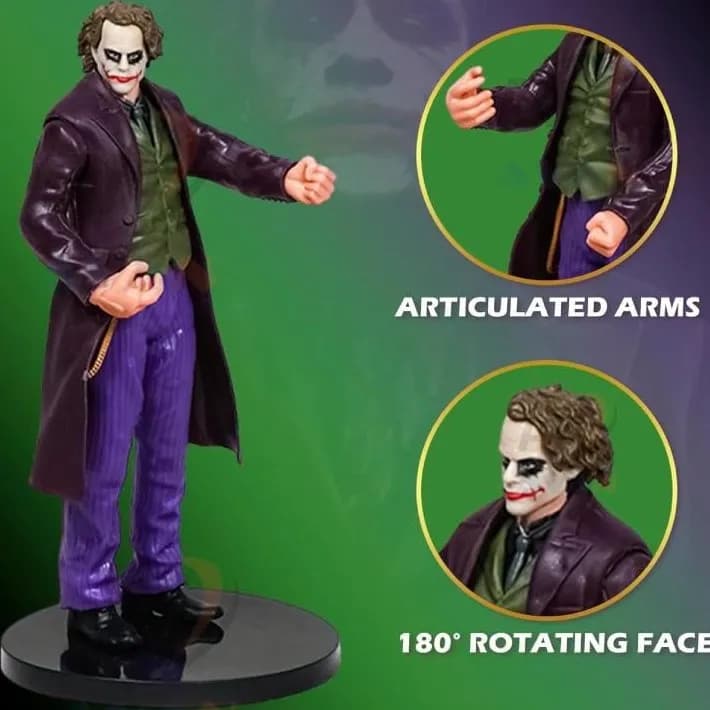 اکشن فیگور جوکر با لباس بنفش طرح McFarlane ارتفاع ۱۷ سانتی‌متر — تصویر ۳