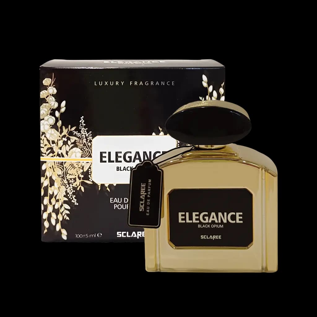 ادوپرفیوم اسکلاره الگنس Elegance زنانه حجم 100 میلی لیتر – رایحه Black Opium
