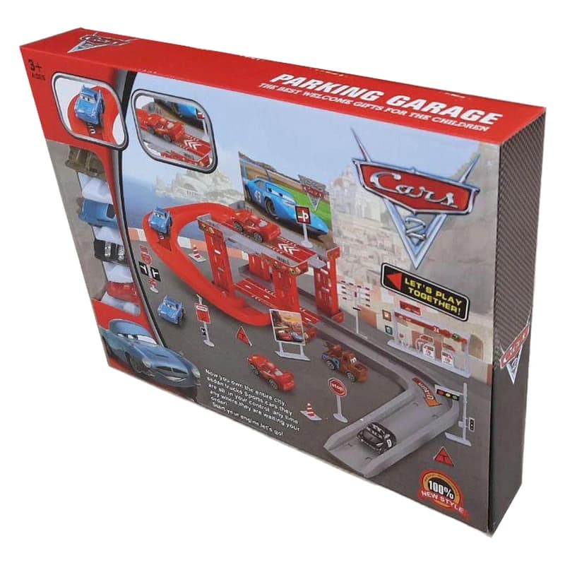 کیت ماشین بازی مدل پارکینگ طرح مک کویین کد HT01 — تصویر ۲