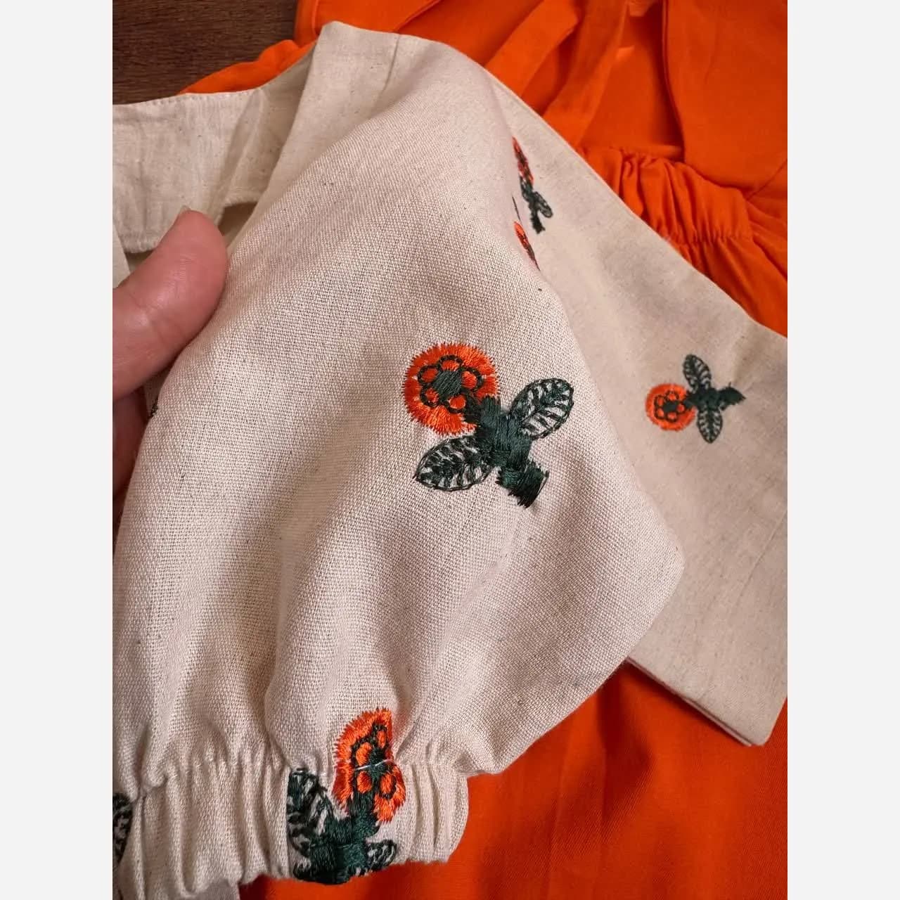 ست اورال و رویه دخترانه لینن مناسب 2 تا 7 سال — تصویر ۵