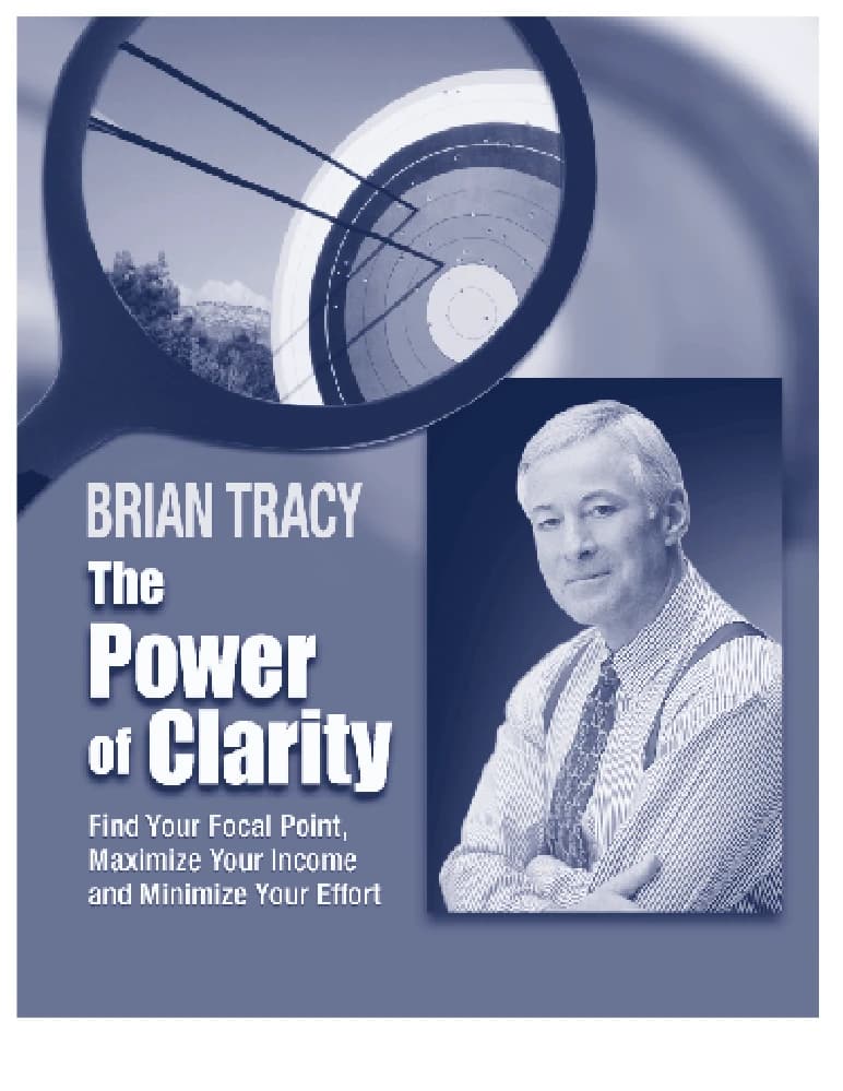 کتاب The Power of Clarity (قدرت شفافیت) نسخه انگلیسی PDF | برایان تریسی