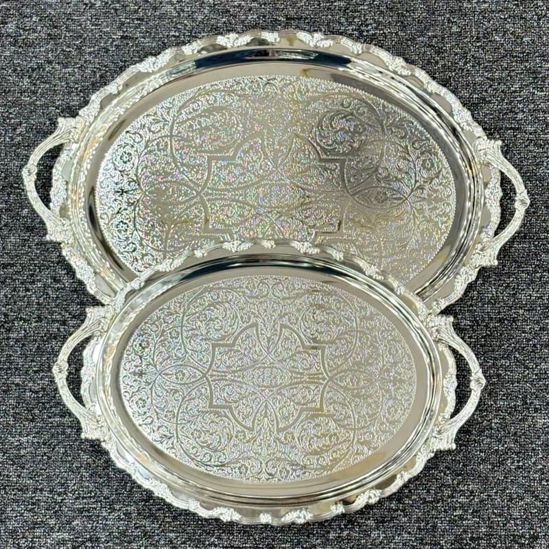 سینی جفتی بیضی سیلور 240