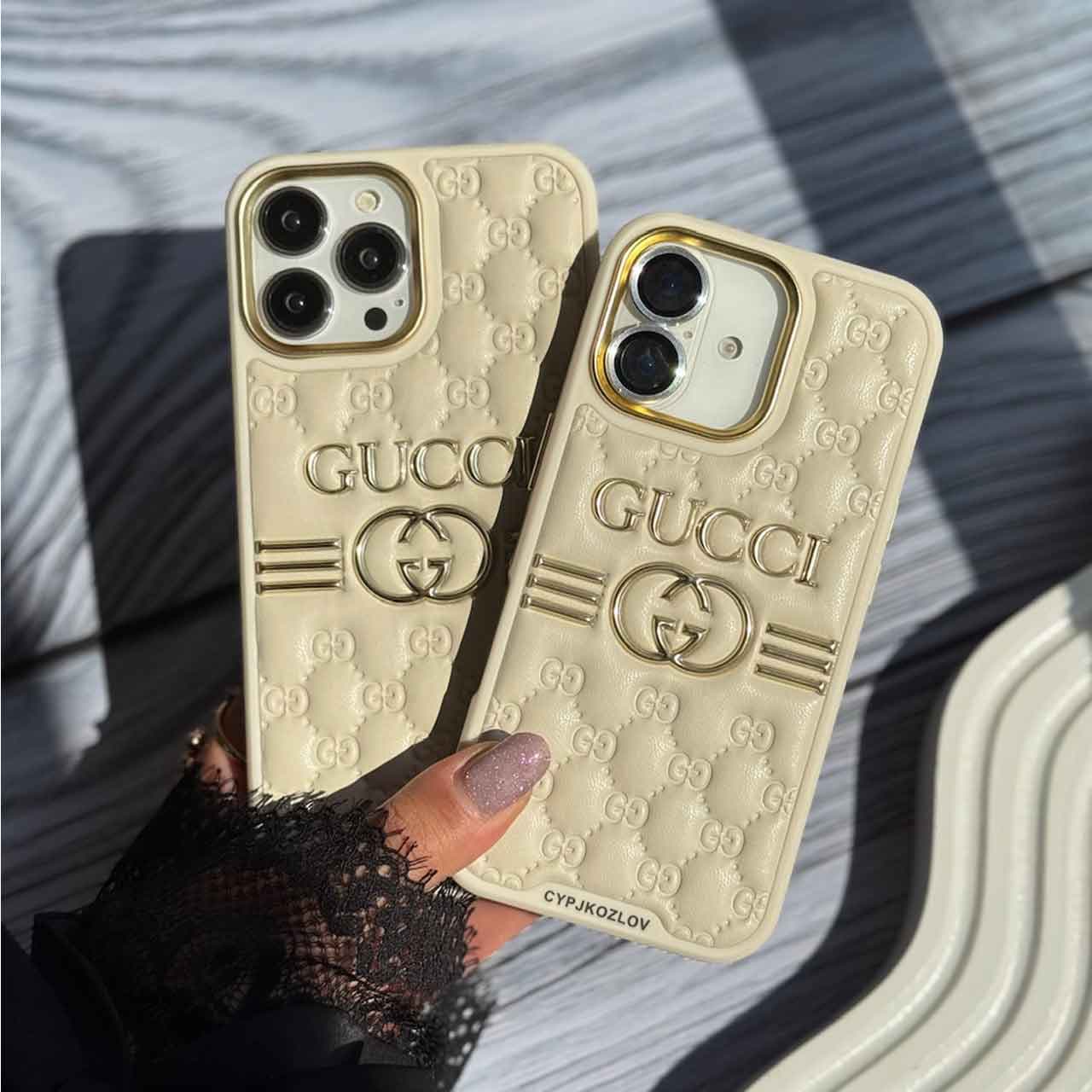 قاب Gucci چرمی برای گوشی های آیفون — تصویر ۲