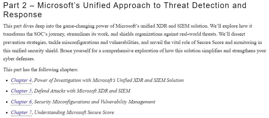 کتاب Microsoft Unified XDR and SIEM Solution Handbook — تصویر ۳