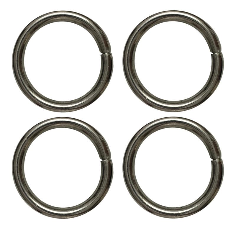 یراق کیف دوزی مدل گرد کد Steel-3Cm بسته 4 عددی