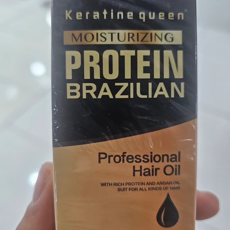 روغن مو آرگان کراتین کووین 100 میلی‌لیتر مناسب انواع مو خصوصا موهای خشک مناسب خانم ها و آقایان بدون سولفات حاوی ویتامین ها — تصویر ۲