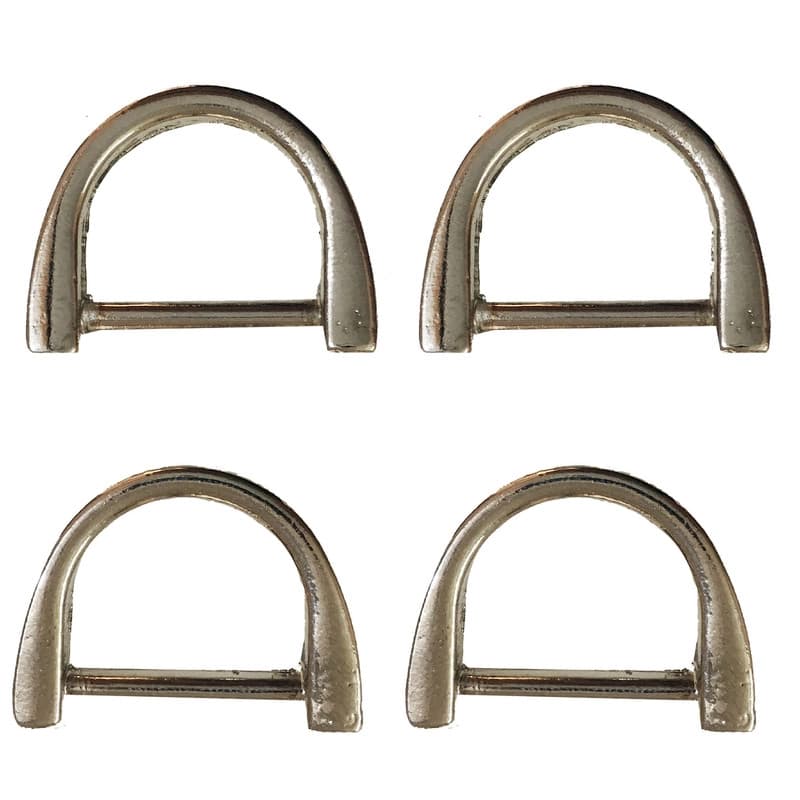 یراق کیف دوزی مدل نیم حلقه کد Y-2cm-R04-Stl بسته 4 عددی