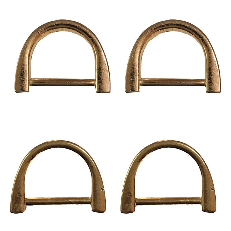 یراق کیف دوزی مدل نیم حلقه کد Y-2cm-R04-Gld بسته 4 عددی