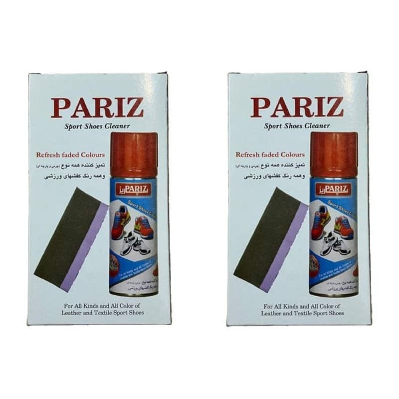 اسپری فوم تمیز کننده کیف و کفش پاریز مدل p1 مجموعه 2 عددی — تصویر ۲