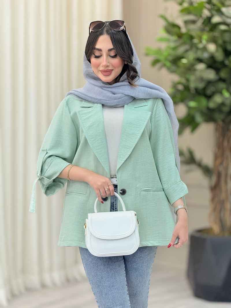 مانتو آستین سگک دلنیا کد 6696