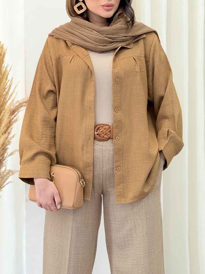شومیز پشت پیله نیلوفر کد 6551 — تصویر ۸
