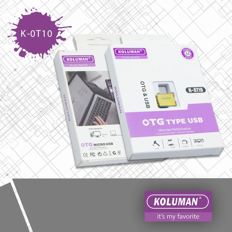 OTG تایپ سی KOLUMAN مدل K-OT10
