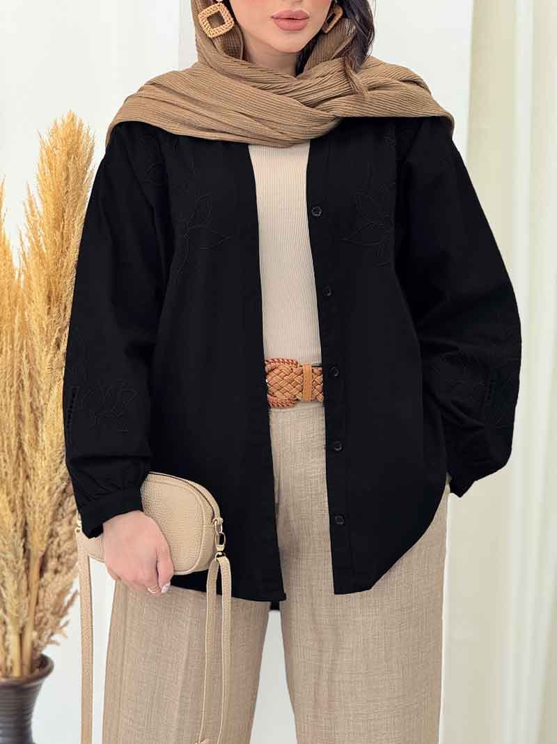 شومیز گلدوزی دلوان کد 6608 — تصویر ۵