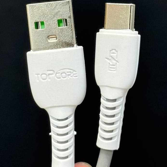 کابل شارژ و انتقال دیتا USB-A به تایپ سی (Type-C) توپ‌کور (Topcore) مدل CB24-02C — تصویر ۲