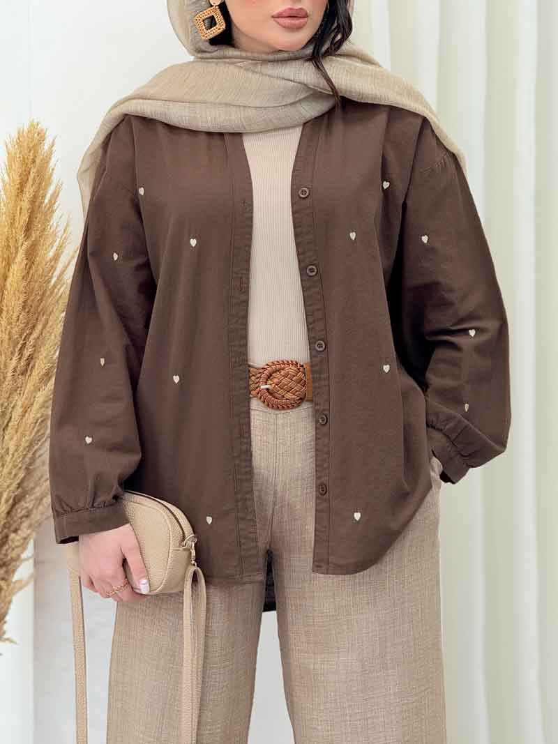 شومیز قلبی رزالین کد 6581 — تصویر ۸