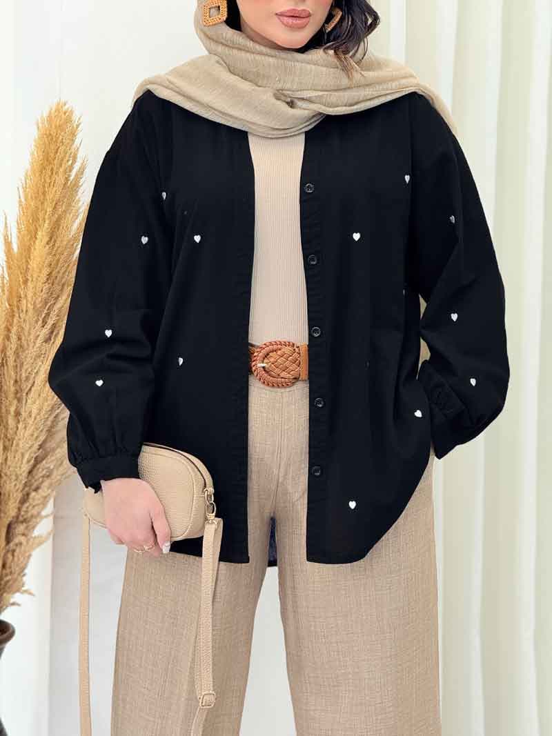 شومیز قلبی رزالین کد 6581 — تصویر ۵