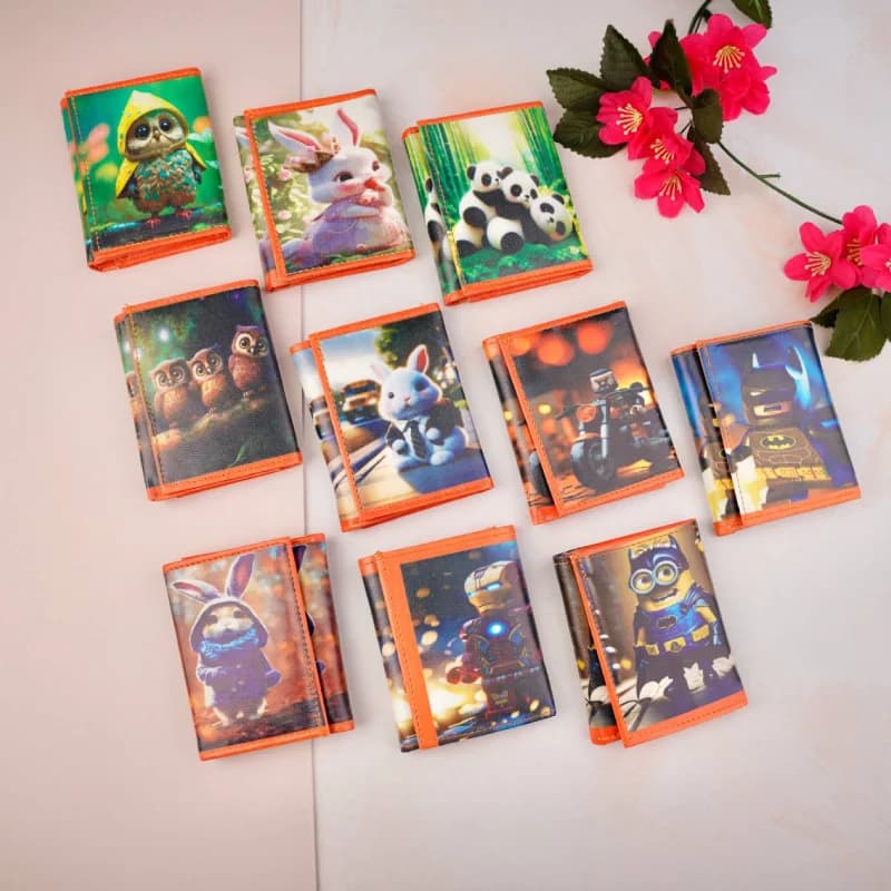 کیف پول سه لت بچگانه چاپی 6-218