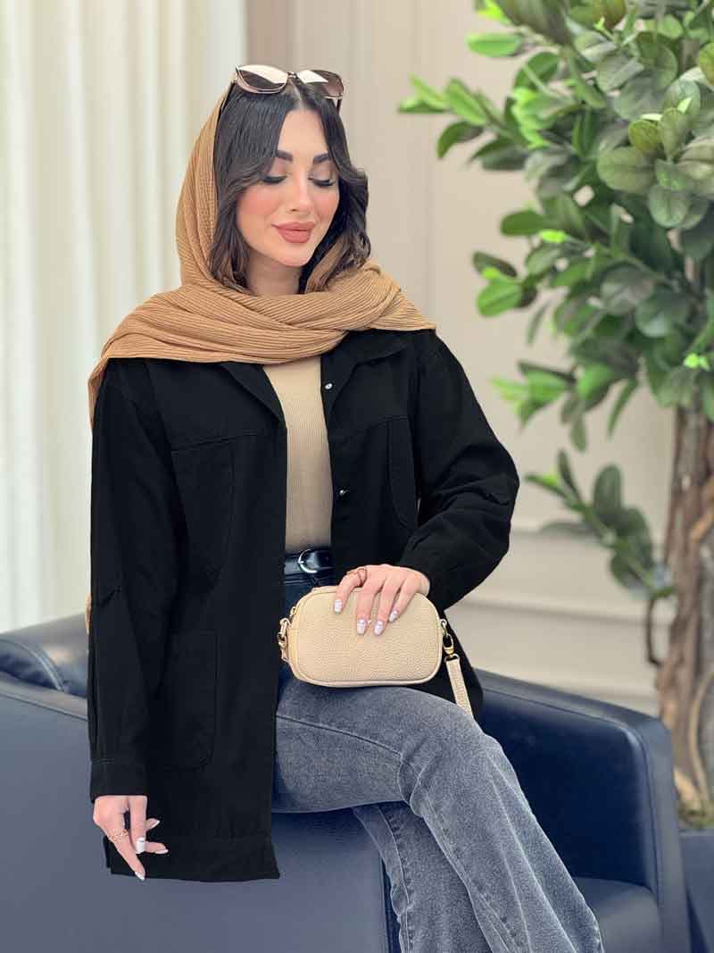 مانتو چهارجیب محنا کد 6524 — تصویر ۴