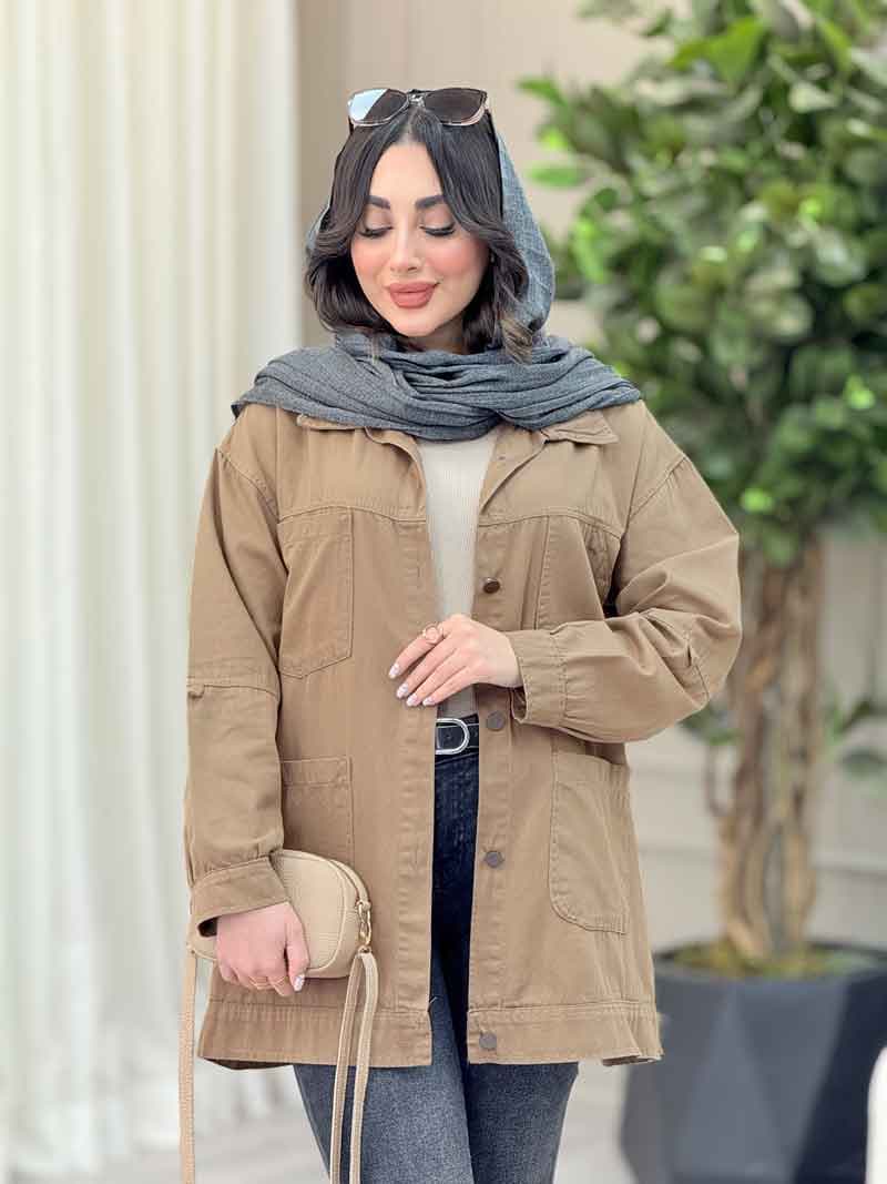 مانتو چهارجیب محنا کد 6524 — تصویر ۷