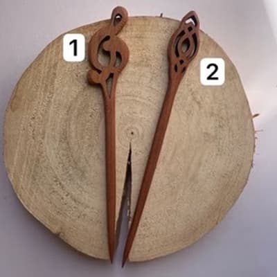 گیره مو ژاپنی چوبی ( کانزاشی )