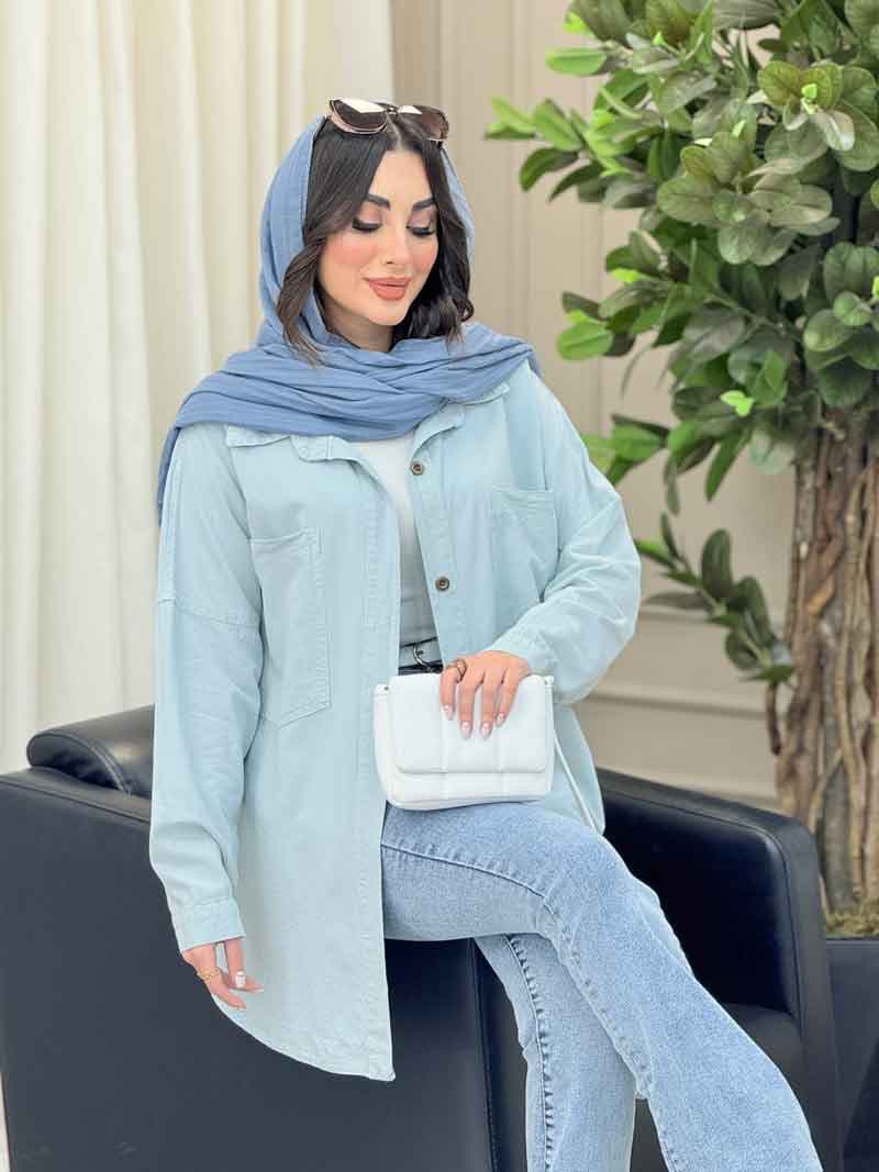 شومیز دو جیب بارانا کد 6513 — تصویر ۷