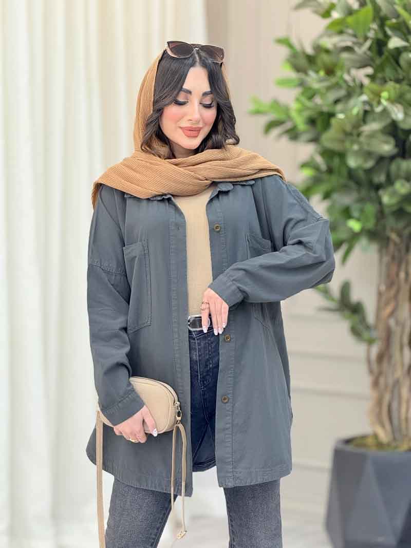 شومیز دو جیب بارانا کد 6513 — تصویر ۳