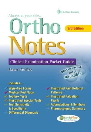 دانلود کتاب Ortho Notes Clinical Examination Pocket Guide Daviss Notes Dawn
