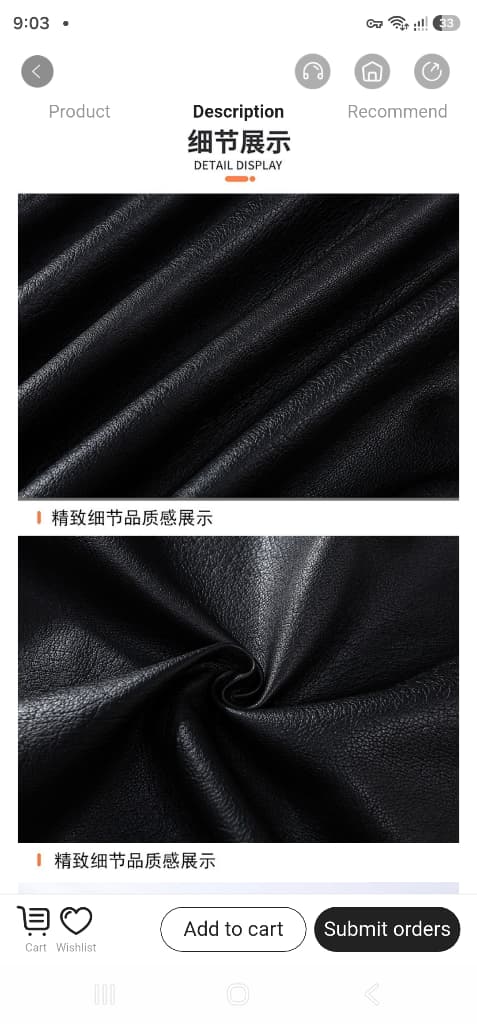 کاپشن چرم کلاسیک پایین‌کش ZARA — تصویر ۵