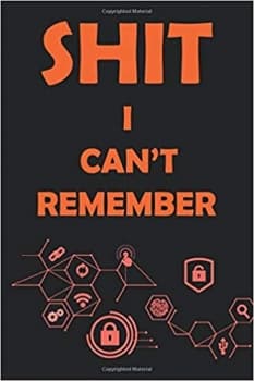 کتاب Shit I Can’t Remember: password book, password log book and internet password organizer, alphabetical password book, Logbook To Protect Usernames and … notebook, password book small 6” x 9”