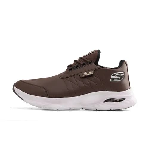 کفش روزمره مردانه Skechers چرم مصنوعی بنددار مدل 49474