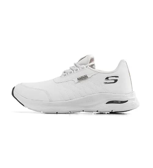 کفش روزمره مردانه Skechers چرم مصنوعی بنددار سفید مدل 49473