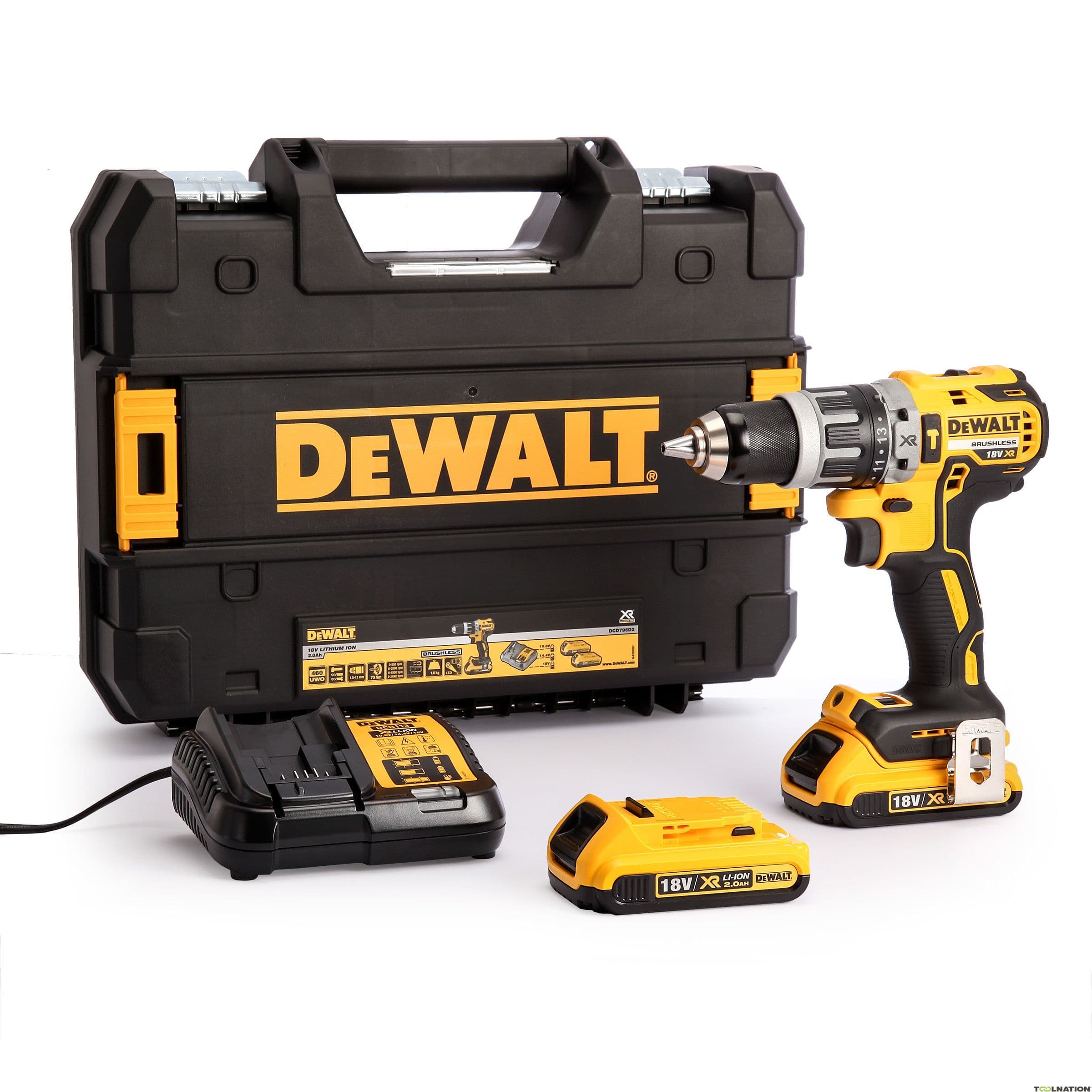 دریل چکشی شارژی دیوالت مدل DCD796D2