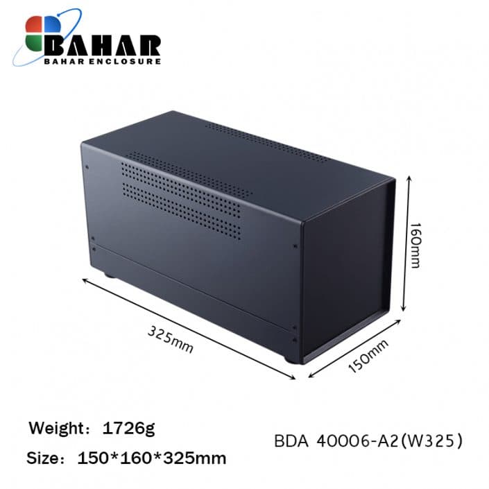 BDA 40006-A2 W325 جعبه فلزی با پانل پلاستیکی