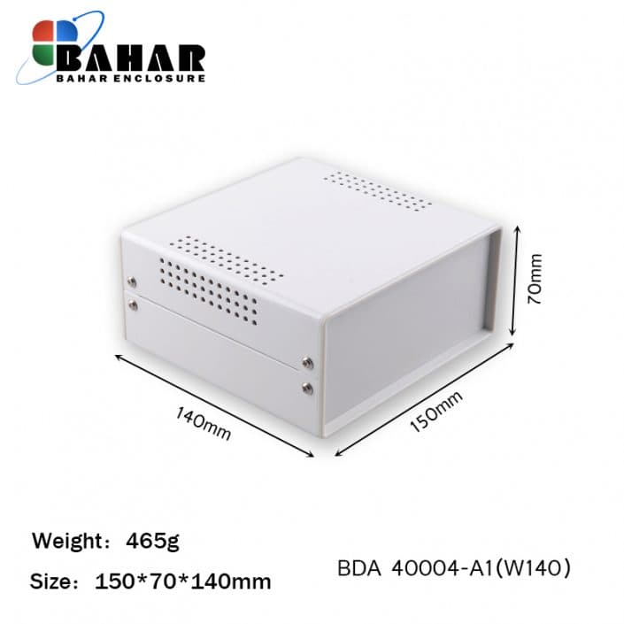 BDA 40004-A1 W140 جعبه فلزی با پانل پلاستیکی
