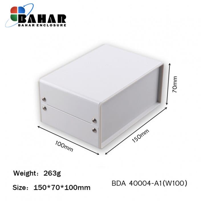 BDA 40004-A1 W100 جعبه فلزی با پانل پلاستیکی