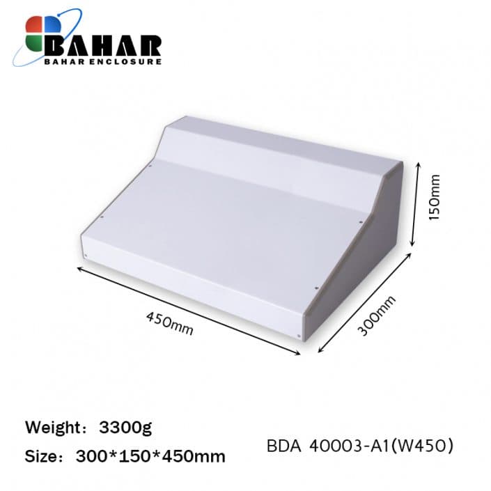 BDA 40003-A1 W450 جعبه فلزی شیبدار پانل پلاستیکی