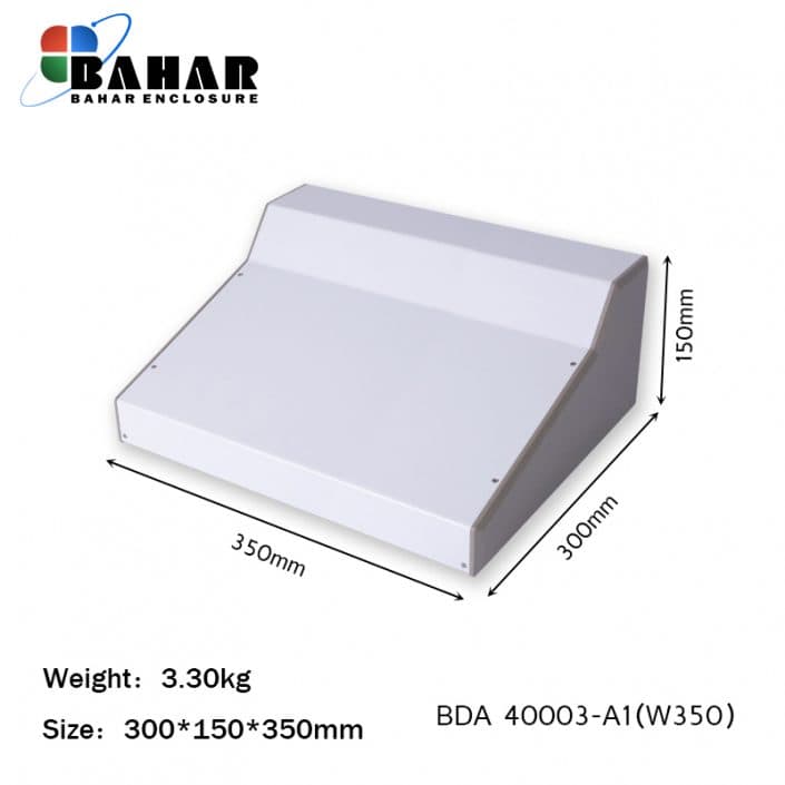 BDA 40003-A1 W350 جعبه فلزی شیبدار پانل پلاستیکی