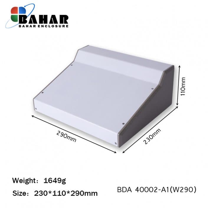 BDA 40002-A1 W290 جعبه فلزی شیبدار پانل پلاستیکی