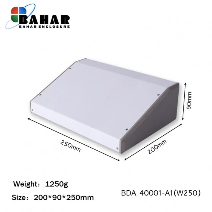 BDA 40001-A1 W250 جعبه فلزی شیبدار پانل پلاستیکی