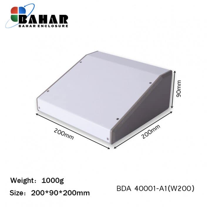BDA 40001-A1 W200 جعبه فلزی شیبدار پانل پلاستیکی