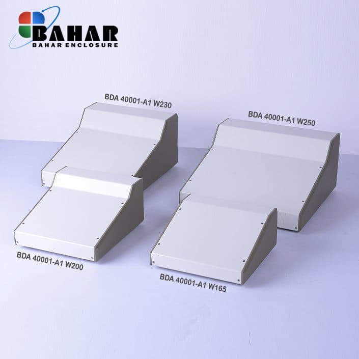 BDA 40001-A1 W165 جعبه فلزی شیبدار پانل پلاستیکی — تصویر ۴