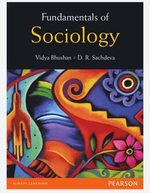 دانلود کتاب Vidya Bhushan, D R Sachdeva Fundamentals of Sociology , Pearson