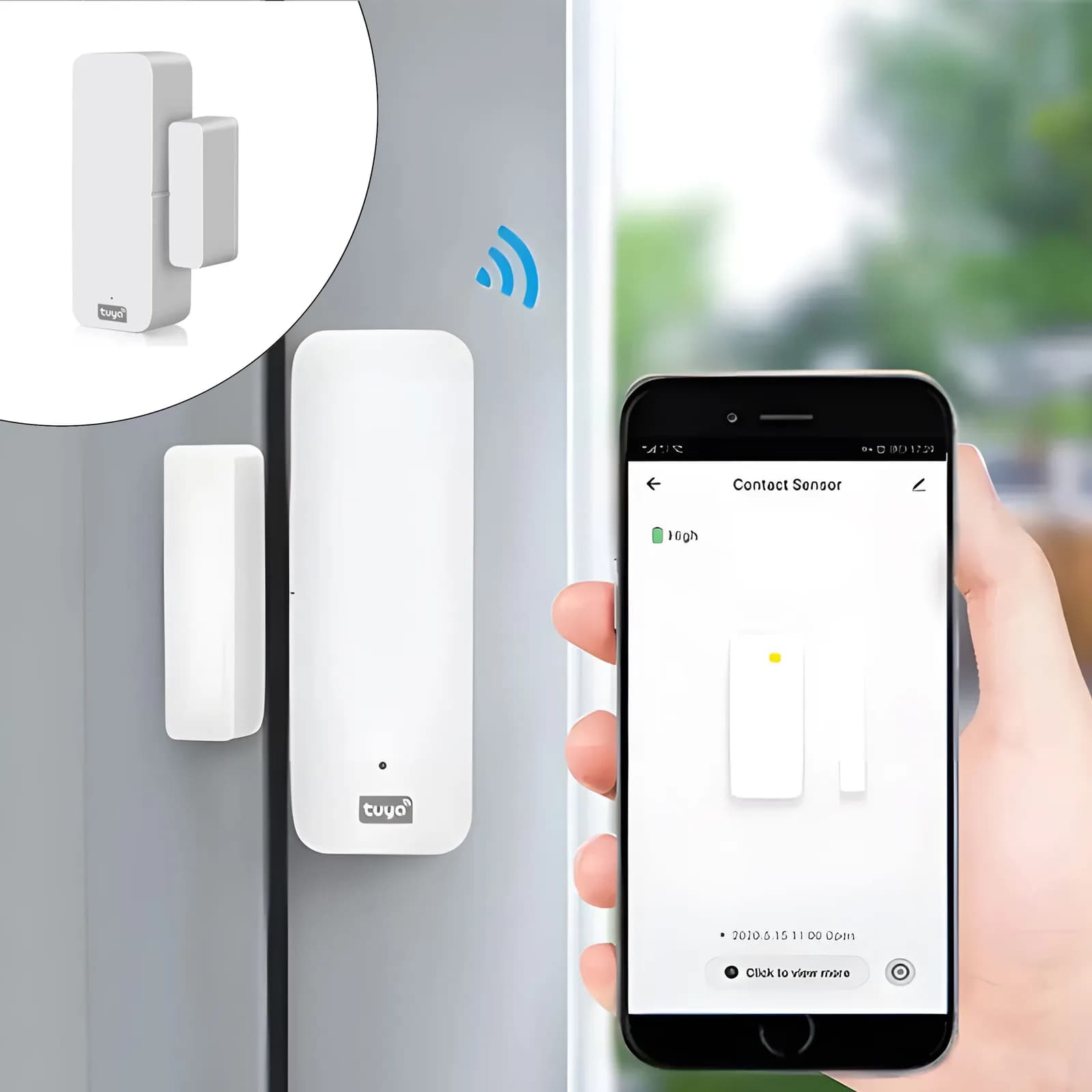 سنسور هوشمند در و پنجره تویا مدل WIFI