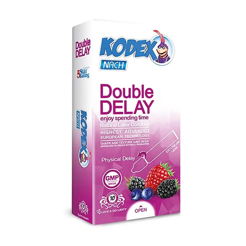 کاندوم تاخیری کدکس مدل Double Delay بسته 12 عددی