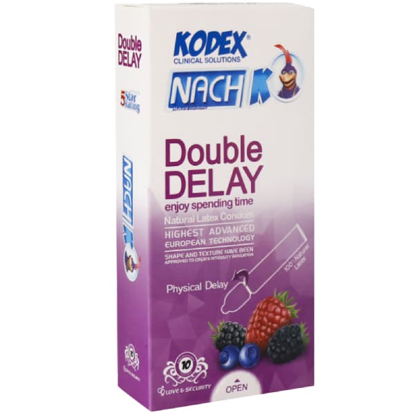 کاندوم تاخیری کدکس مدل Double Delay بسته 12 عددی — تصویر ۲