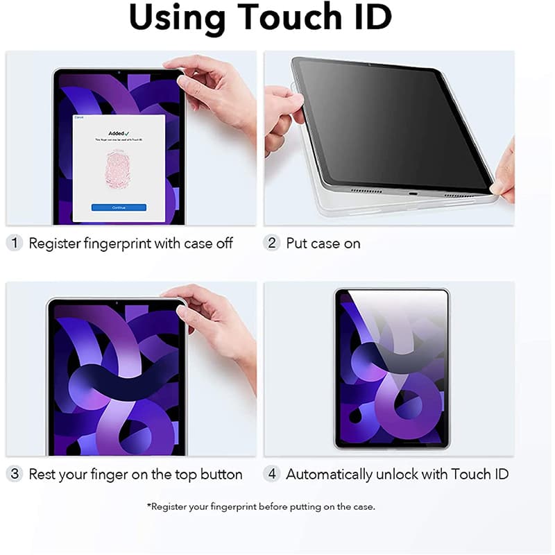 کاور لوکسار مدل ipadair10.9 _ Unicom مناسب برای تبلت اپل Apple iPad Air 4 10.9 inch 2020 / Air 5 10.9 inch 2022 / Air 11 inch 2024 / iPad Air 6 — تصویر ۲