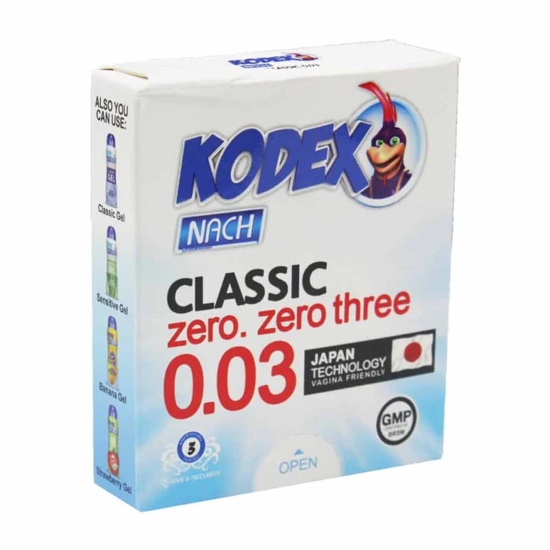 کاندوم کدکس مدل فوق العاده نازک کلاسیک 0.03 بسته 12 عددی — تصویر ۲